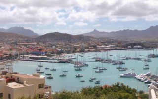 Kap Verde, Mindelo, Blick auf die Hafenbucht